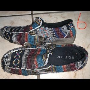 Roper multi-colored slip-ons